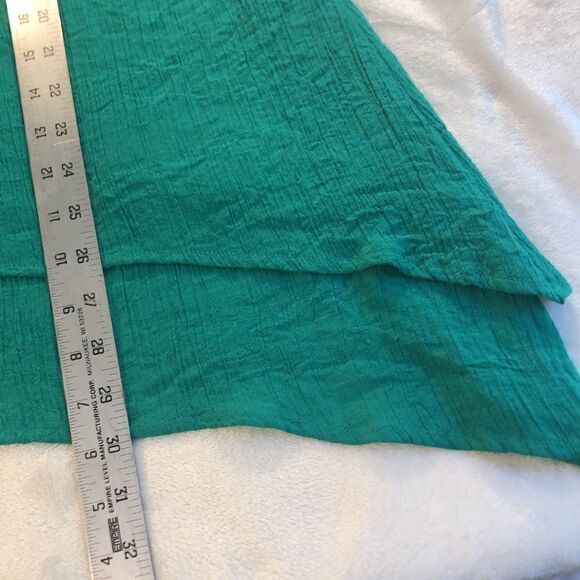 2X GREEN BOHO FLOWY Crochet top 2 layer top, Sleeveless Excellent Condition - Picture 10 of 11